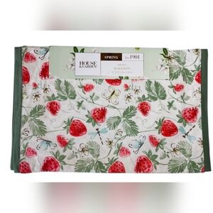 House & Garden- NEW Spring Est. 1901 Strawberry Placemats Set of 4